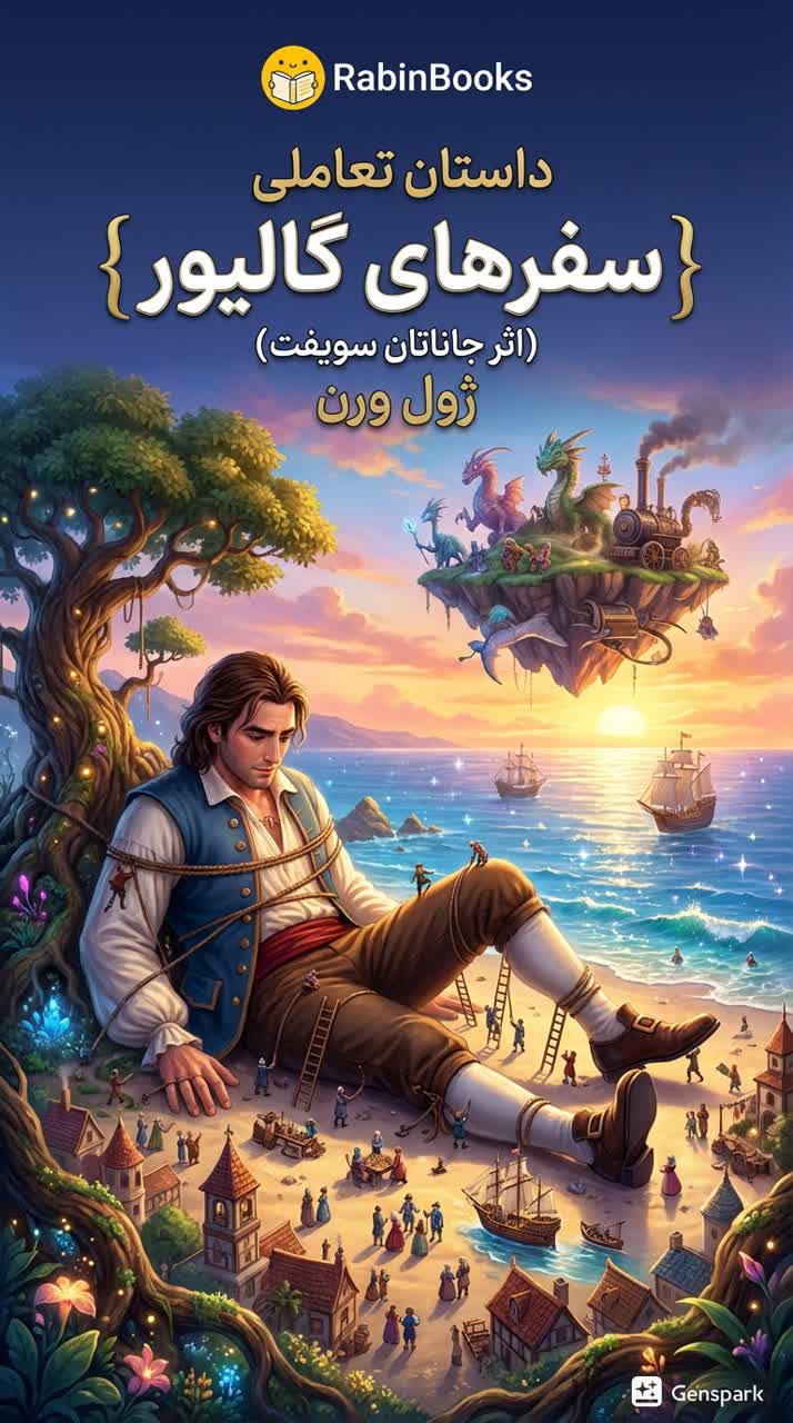 جلد کتاب سفرهای گالیور (اثر جاناتان سویفت) 