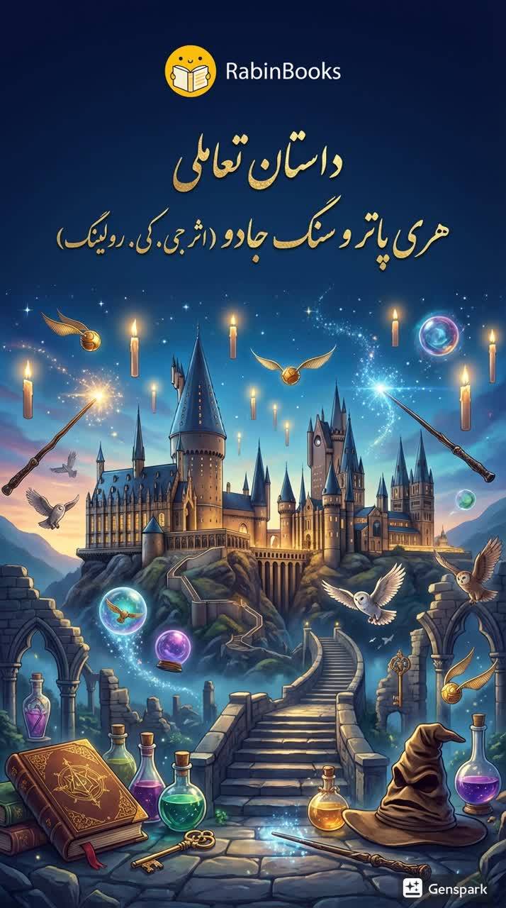 جلد کتاب هری پاتر و سنگ جادو کتاب: هری پاتر و سنگ جادو (اثر جی. کی. رولینگ)