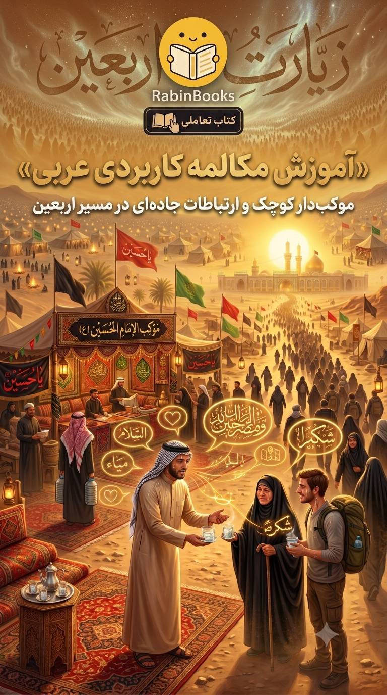 جلد کتاب آموزش مکالمه کاربردی عربی