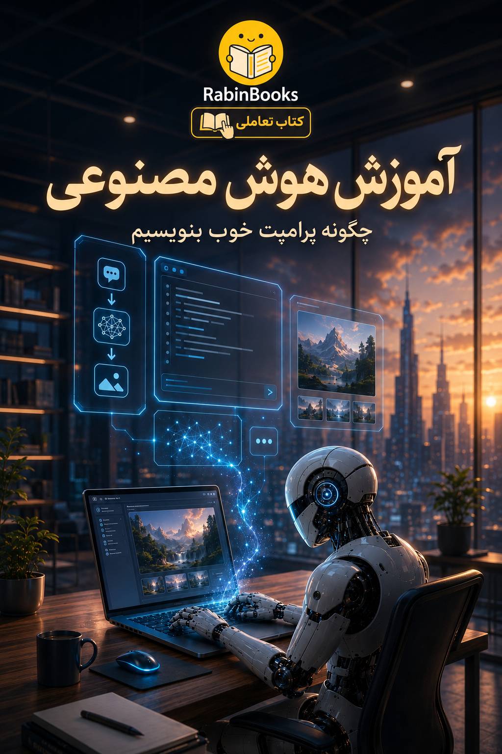 جلد کتاب  آموزش هوش مصنوعی:  چگونه پرامپت خوب بنویسم؟