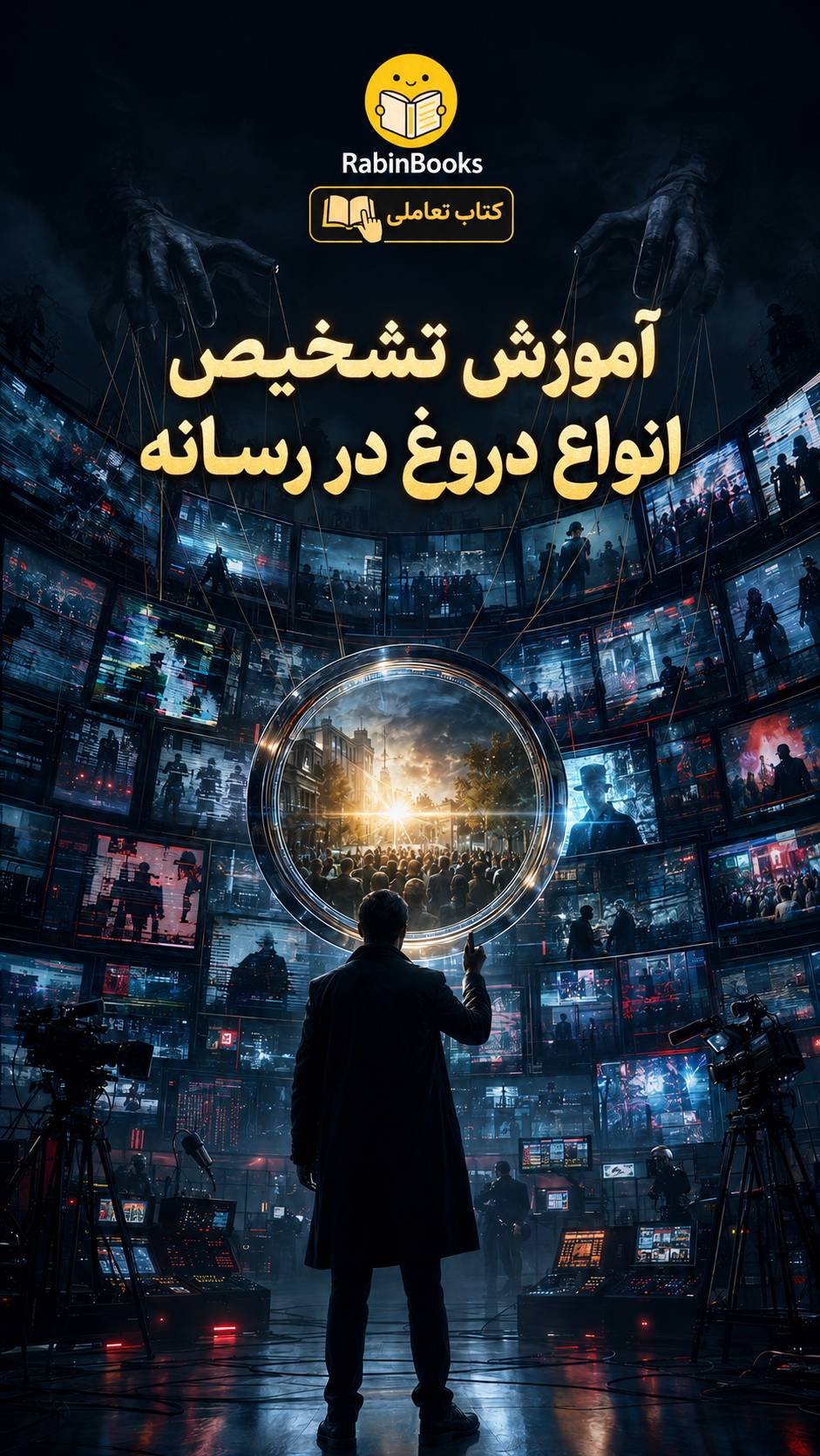 جلد کتاب آموزش  تشخیص انواع دروغ در رسانه
