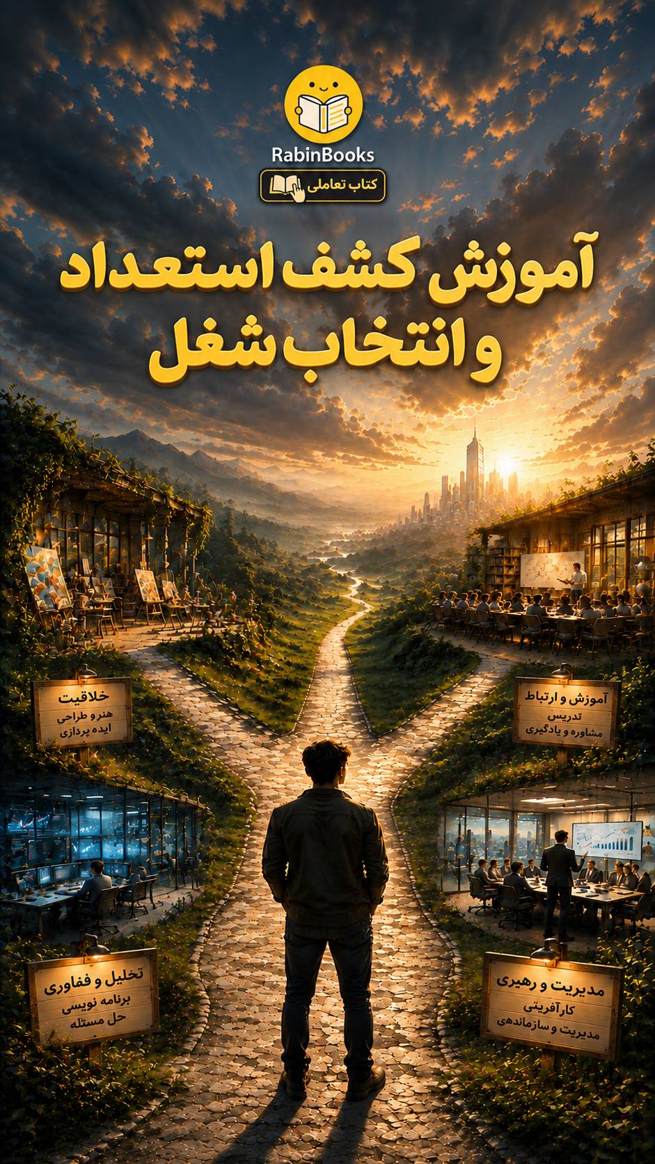 جلد کتاب آموزش کشف استعداد و انتخاب شغل