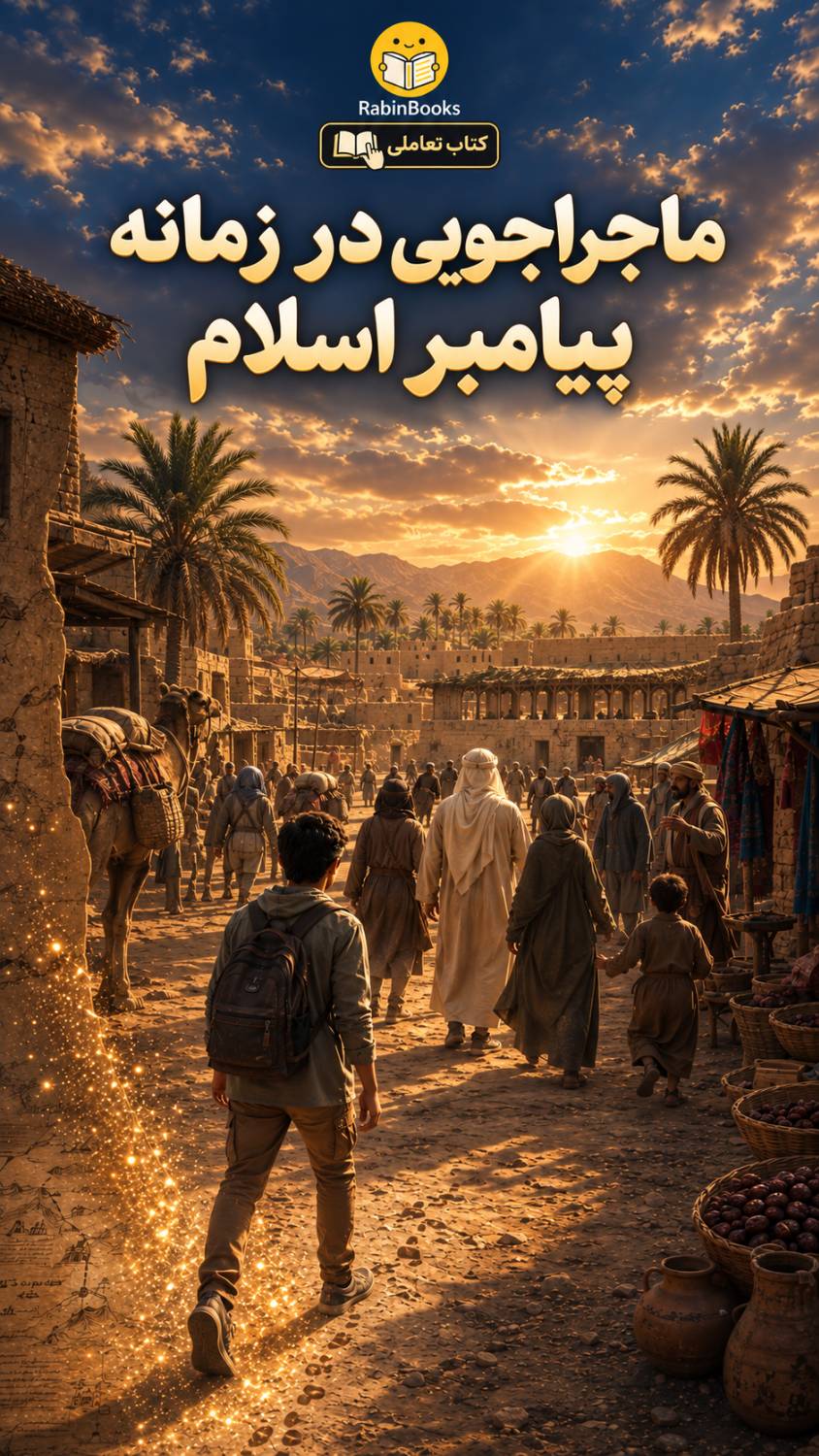 جلد کتاب ماجراجویی در  زمانه پیامبر اسلام 