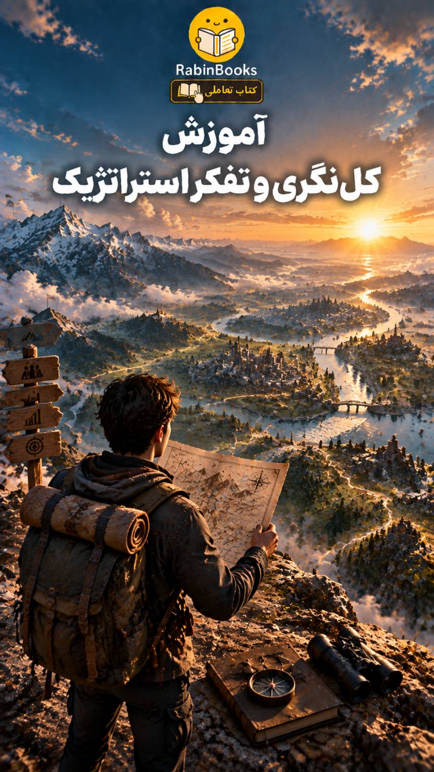 جلد کتاب آموزش کل نگری و تفکر استراتژیک