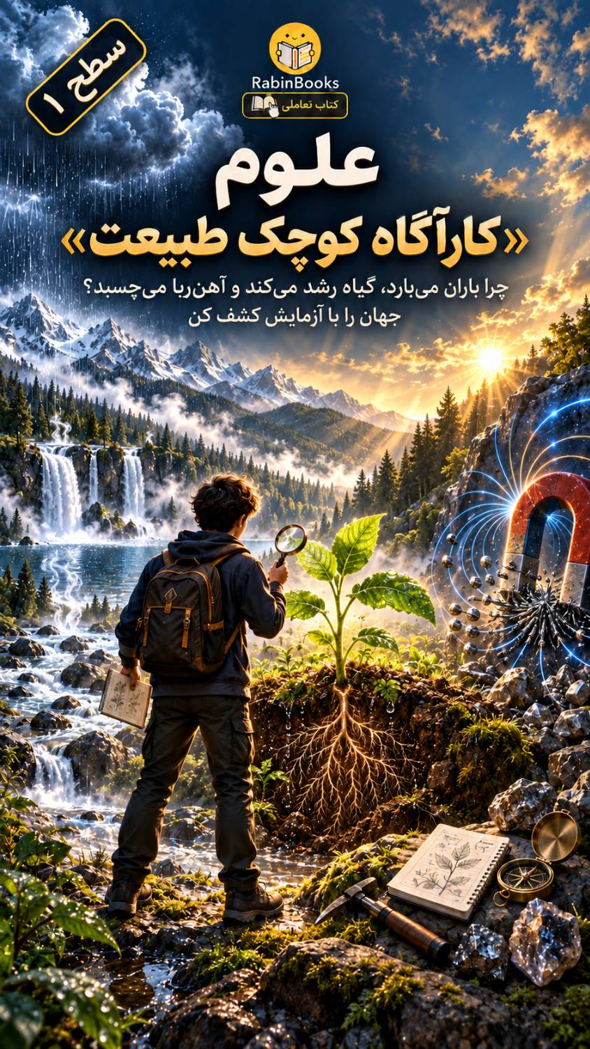 جلد کتاب  علوم — «کارآگاه کوچک طبیعت»