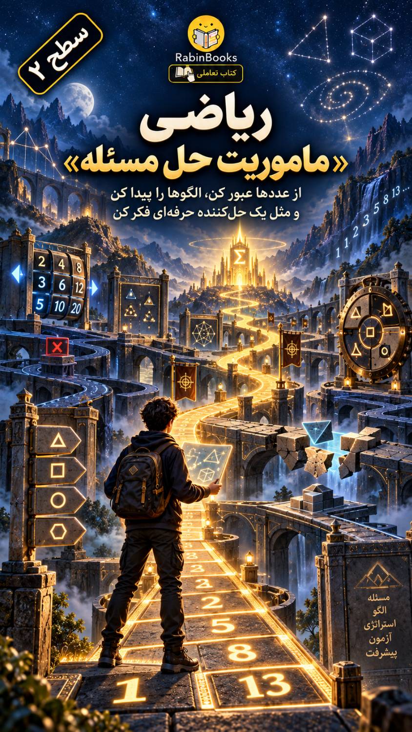 جلد کتاب ریاضی — «ماموریت حل مسئله»