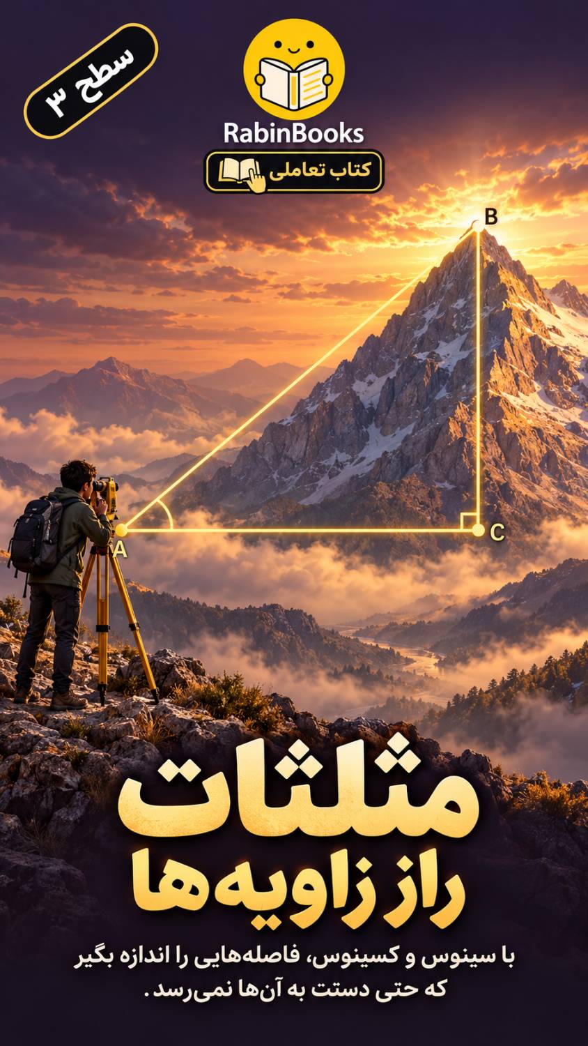جلد کتاب مثلثات — «راز زاویه‌ها»