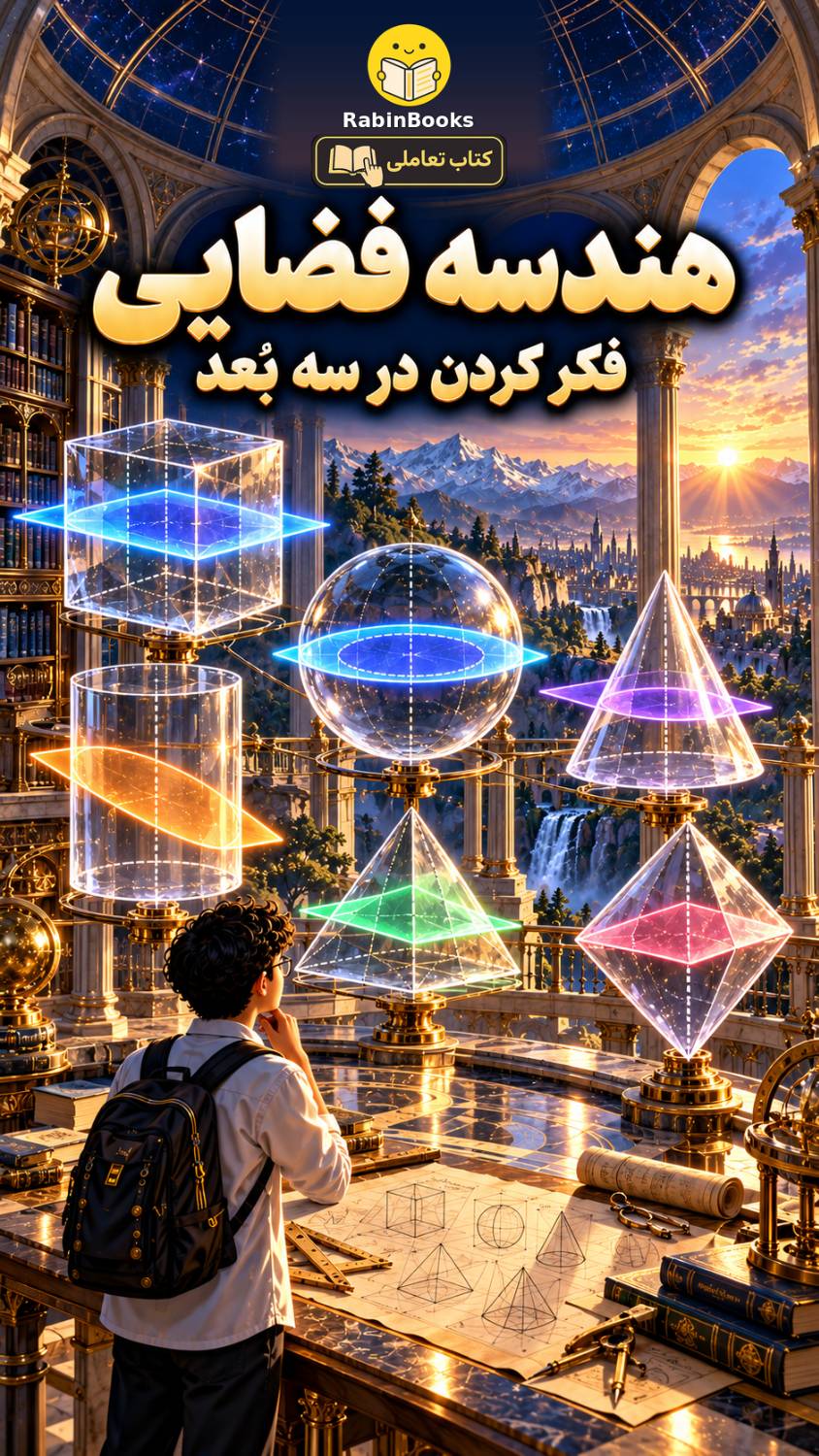 جلد کتاب هندسه فضایی — «فکر کردن در سه بُعد»