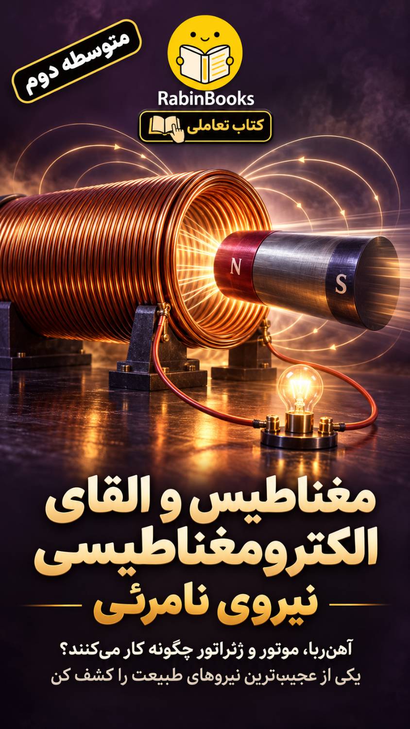 جلد کتاب مغناطیس و القای الکترومغناطیسی