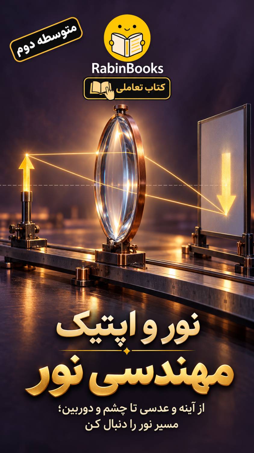 جلد کتاب  نور و اپتیک