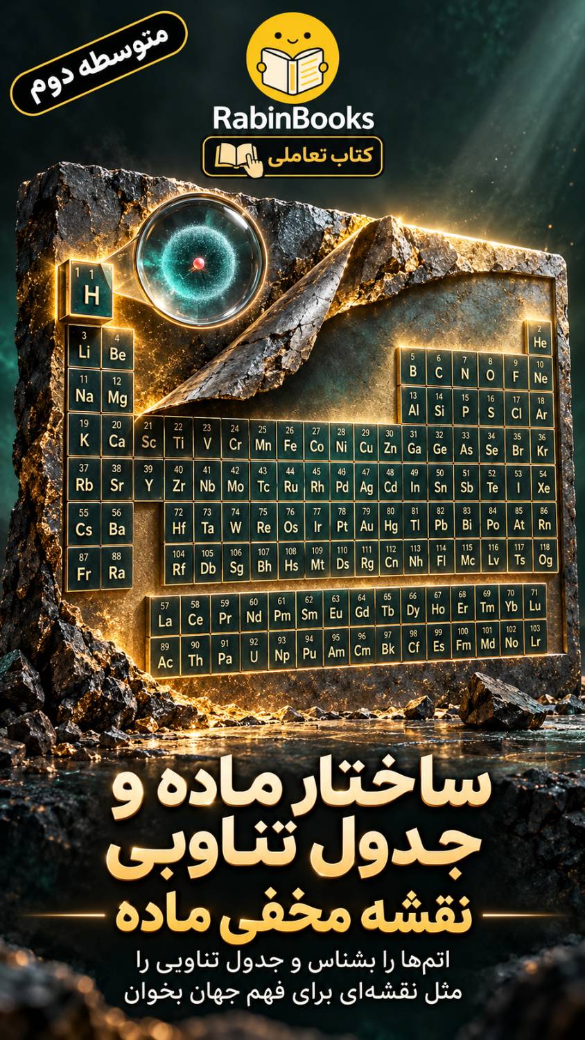 جلد کتاب ساختار ماده و جدول تناوبی 